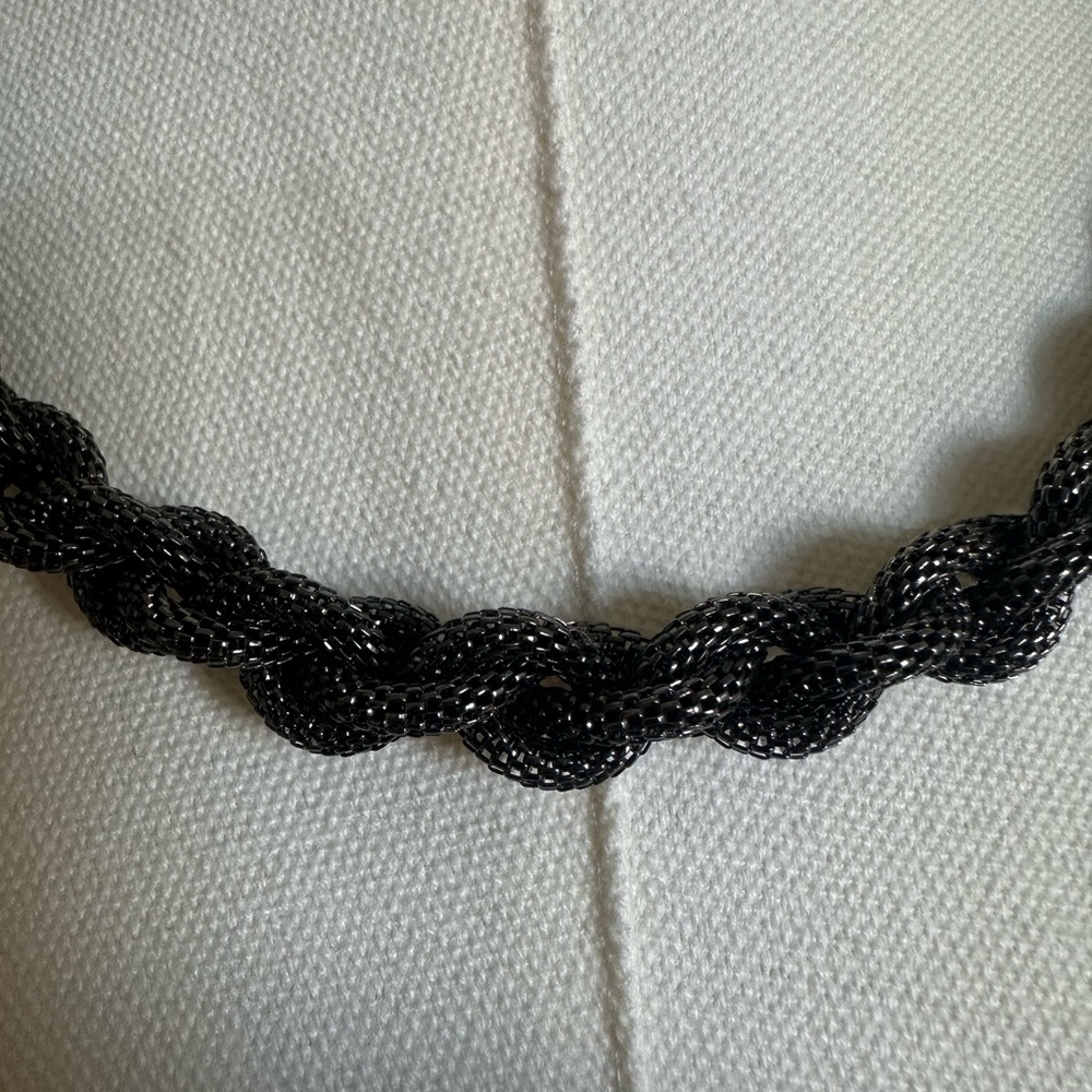 Dark Silver Necklace and Earrings Set - Picture 2 of 6